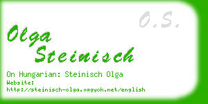 olga steinisch business card